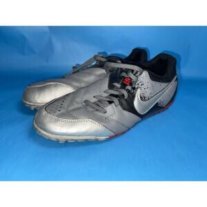 Nike 5 Bomba Mens Size 10.5 Soccer Football Shoes Black Gray Red 415130-003